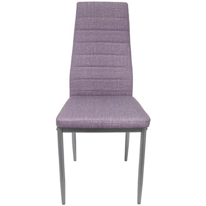 Simili Cuir De 4 En Chaises Lot Prune Couleur VqSzMGpU