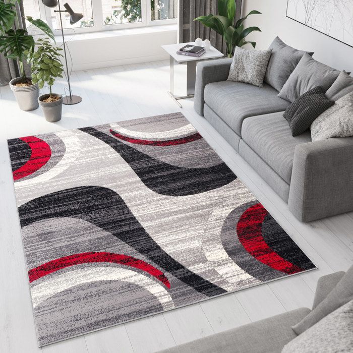 Tapis Tapis Moderne Designer Salon Géométriquement Vagues