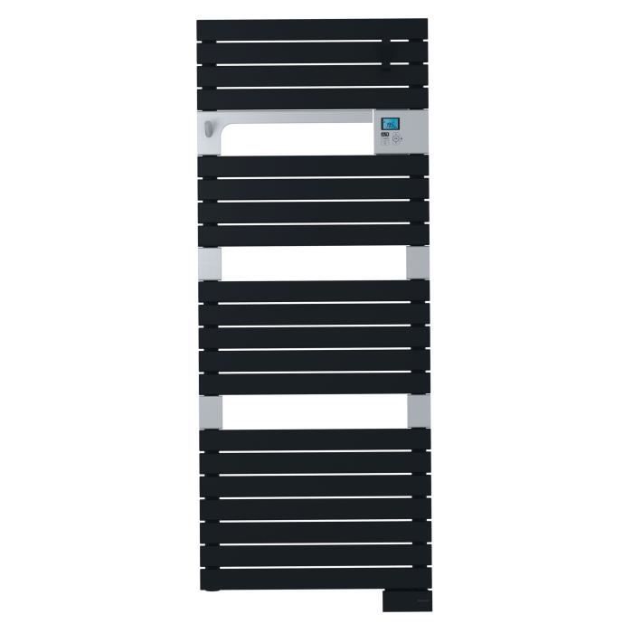 SAUTER Asama Radiateur Sèche-serviettes électrique - 750 watts - LCD - Programmable - Barres plates - Anthracite