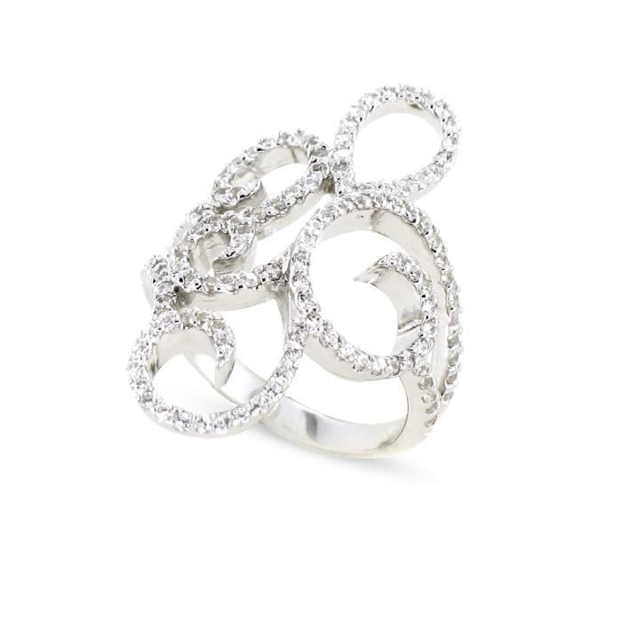 TOUS MES BIJOUX Bague Argent 925° Oxydes Zirconium