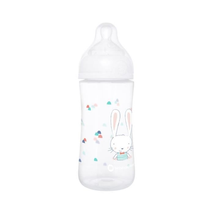 BEBE CONFORT Biberon Emotion PP Sweet Bunny 270ML T1 Blanc