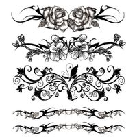 TATOO - BIJOU DE CORPS Tatouage éphémère - Plaque de 5 tattoos Couleur No TATOO - BIJOU DE CORPS Tatouage éphémère - Plaque de 5 tattoos Couleur No