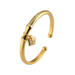 Bracelet à Breloques Avec Bracelet Manchette en Plaqué Or 18 Carats pour Filles