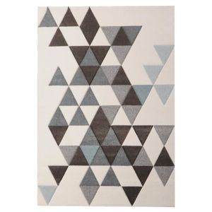 TAPIS ELLA Tapis de salon 160x230cm - Blanc
