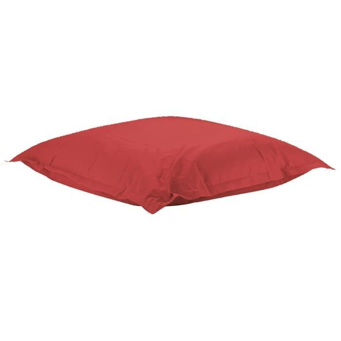 ATELIERS DU LINGE Coussin XL avec toile imperméable - Rouge - Intérieur ou extérieur
