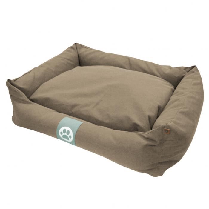 OVERSEAS PETLIFE Coussin Confort - 90x70x22cm - Taupe - Pour chien et chat