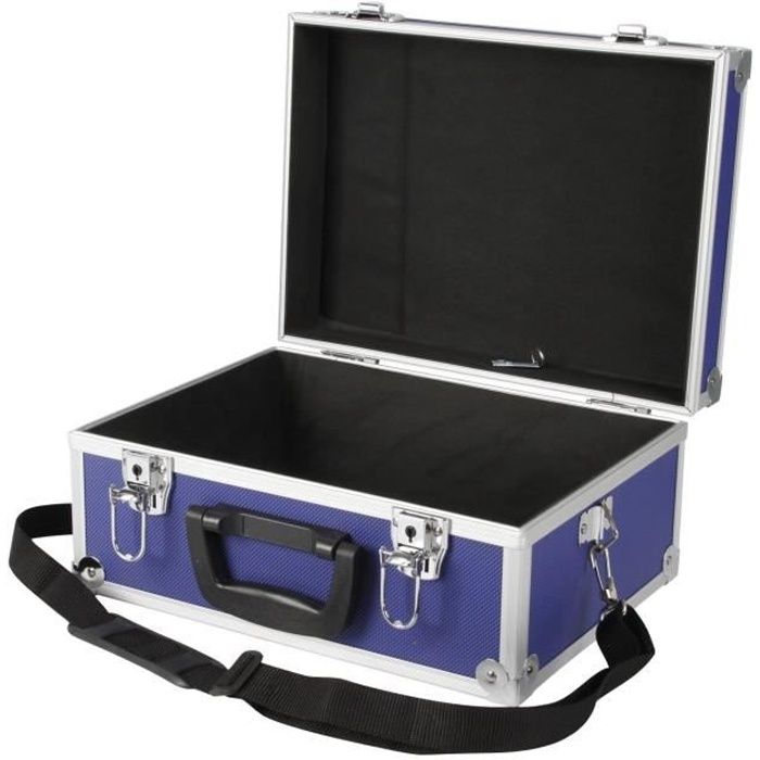 COGEX Valise de rangement à bandoulière vide bleue