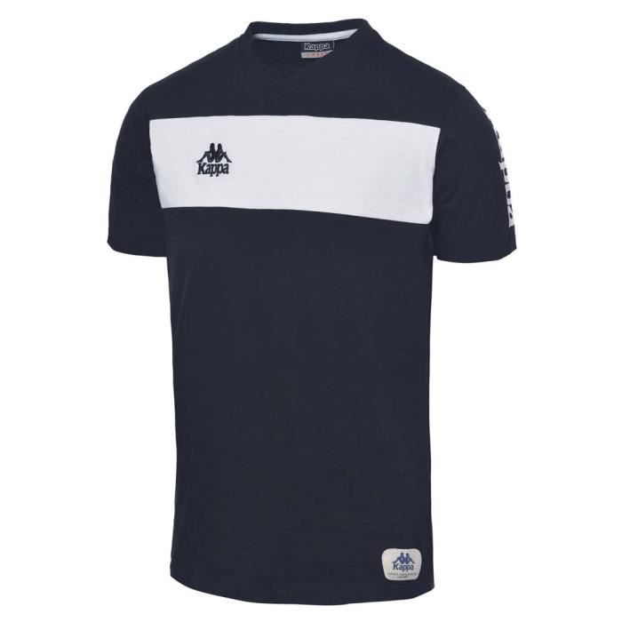 KAPPA T-shirt Crosia - Homme - Noir et blanc