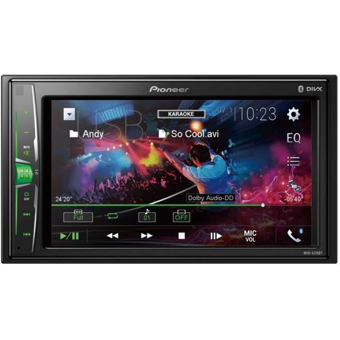 PIONEER Auto Radio Vidéo 2 DIN 6,2\