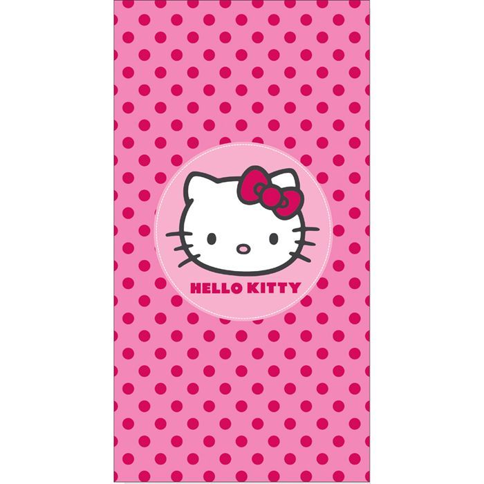 Drap de plage HELLO KITTY JUNIOR CALYPSO 85x160cm   Composition  100%