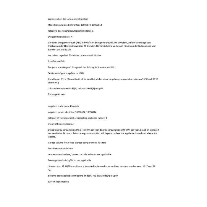 Klarstein 50L1-SG Mini réfrigérateur2