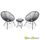 Ensemble de 2 fauteuils Acapulco chaise oeuf desig