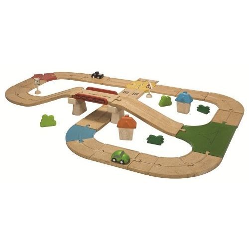 PLAN TOYS Jeu en bois Circuit Routes