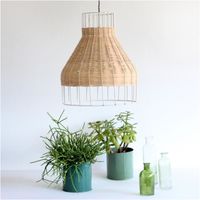 LUSTRE ET SUSPENSION Suspension bohème rotin Aruba - Couleur - Blanc LUSTRE ET SUSPENSION Suspension bohème rotin Aruba - Couleur - Blanc