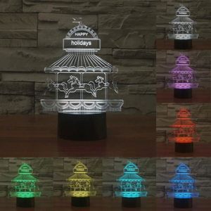 Manège Poser 3d Lampe BoisA De Sur En Led Chevaux Table tsdhQrCx