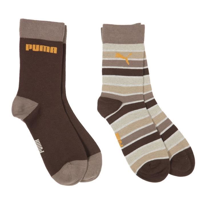 PUMA Pack de 2 Chaussettes à Rayures - Multicolore