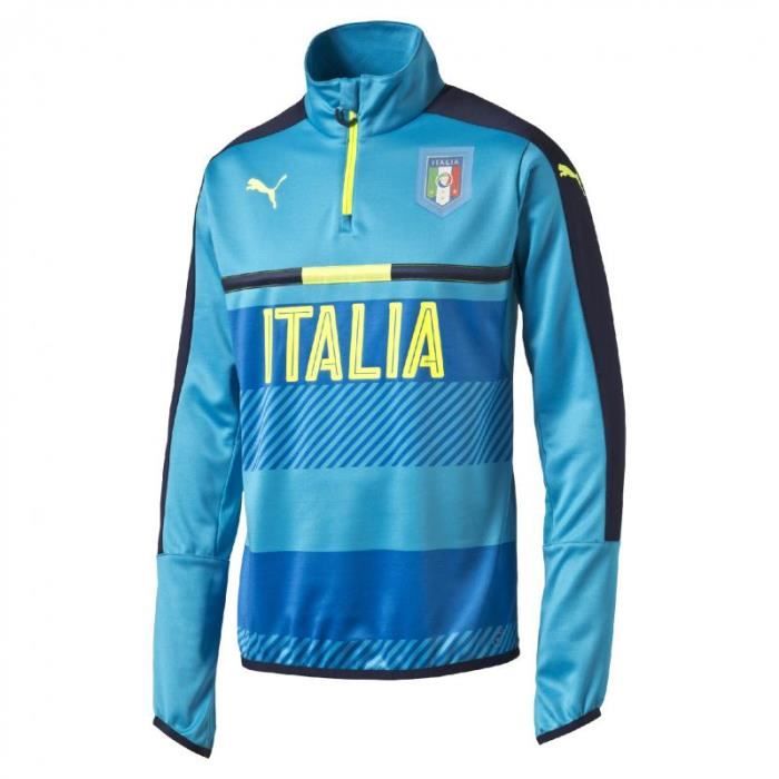 PUMA Maillot de football Italie training 16 - Réplique - Bleu