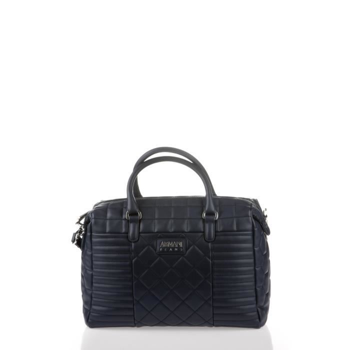 ARMANI JEANS - Sac Bowling Marine Matelassé - Femme