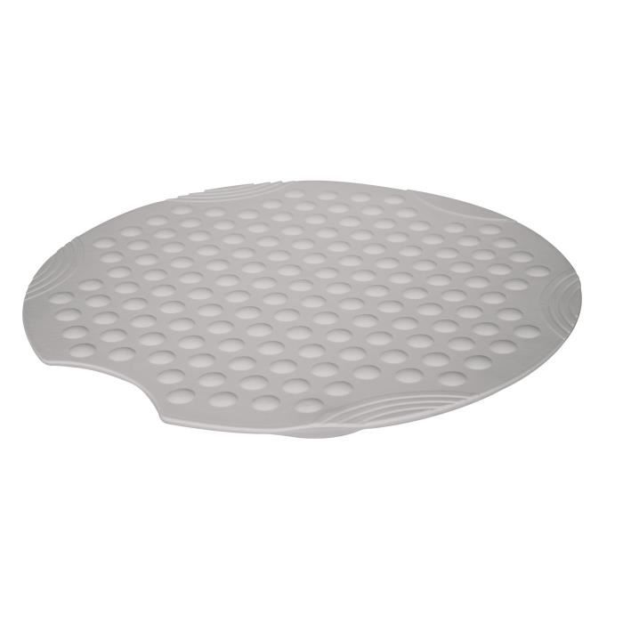 Tapis antidérapant pour douche Tecno-PLUS - ø 55 cm - Gris