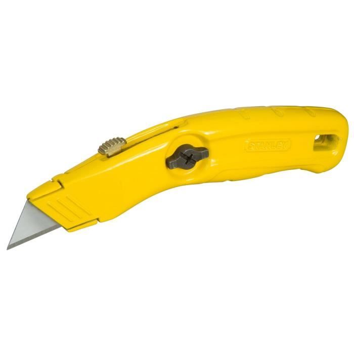 Couteau à lame rétractable 100 % pro Stanley - Longueur 16 cm