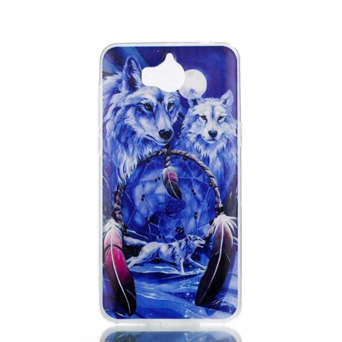 coque huawei y6 2017 silicone animaux
