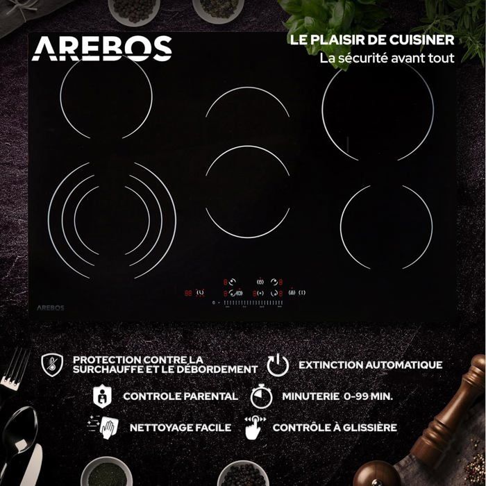 Plaque de cuisson electrique en vitrocéramique1