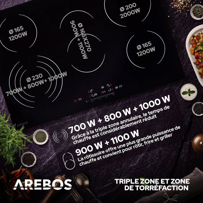 Plaque de cuisson electrique en vitrocéramique3