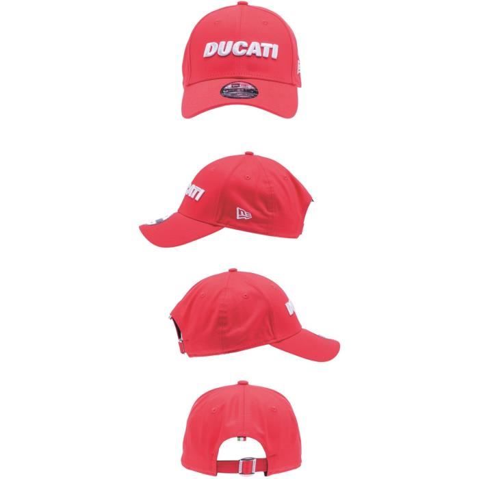 GP MOTORS Casquette Ducati New Era Noir et Rouge