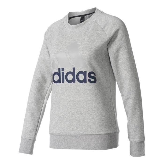ADIDAS ORIGINALS T-Shirt Manches Longues Femme Gris Clair