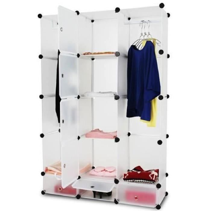 Meuble armoire penderie en plastique Achat / Vente penderie mobile