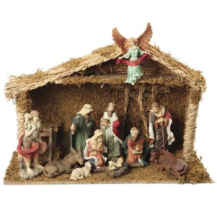 ++++Joyeux et Saint Noël @Tous++++ Creche-de-noel-58-5x38-5-cm-11-santons-marron