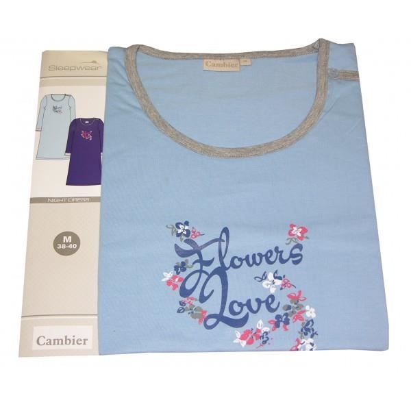 Love extraextralarge Marine Couleur De Xxl Nuit Marine Taille Chica Coton Femme Chemise Chic 100 Flowers qtTZgWFwx1