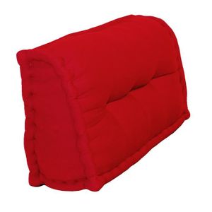 COUSSIN - MATELAS DE SOL Dossier Cale-Reins 100% coton 60x22/11xH35 cm ROUG