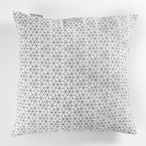 COUSSIN Coussin Optic Blanc 60x60cm