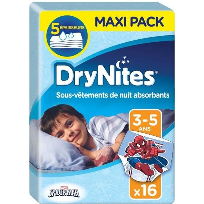 DryNites Culottes de nuit garcons 3 - 5 ans