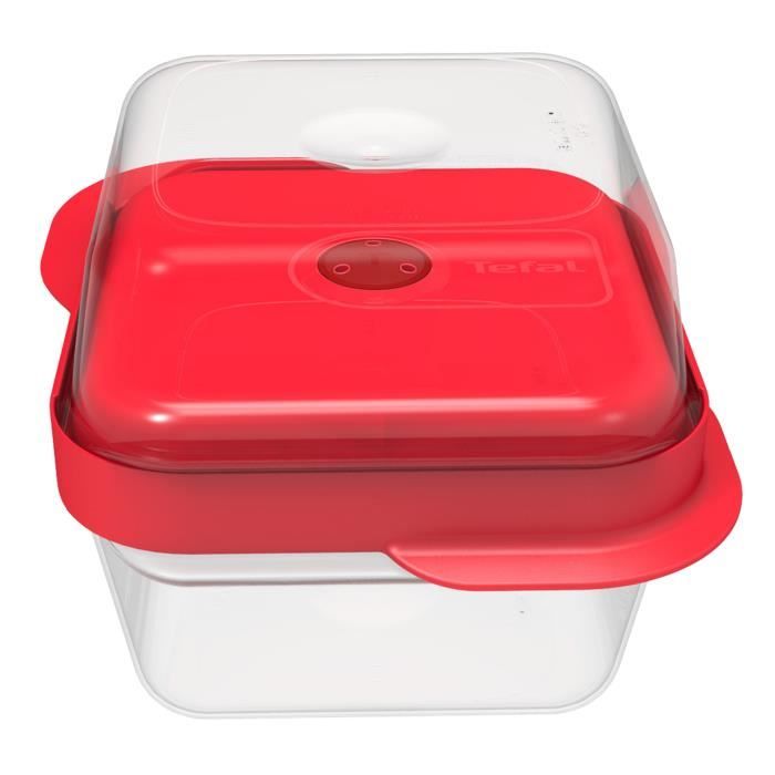 TEFAL MASTER SEAL Set de 2 boîtes carrées K2198114 - 0,8 L