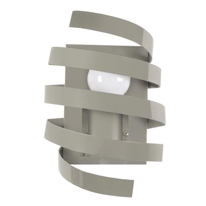 Applique Murale Spirale En Métal Hauteur 95 Cm Barber Pole Taupe