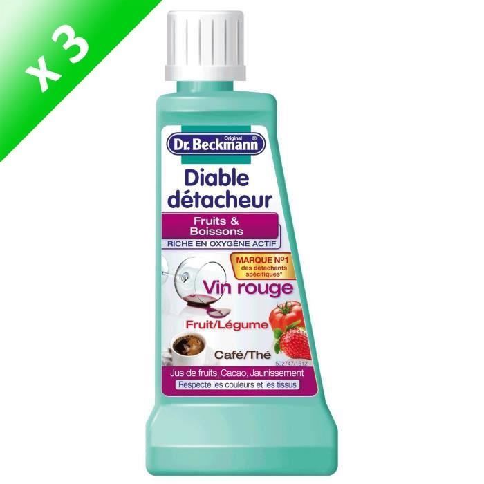 DR BECKMANN Diables détacheur fruits et boissons - 50 ml - Lot de 3