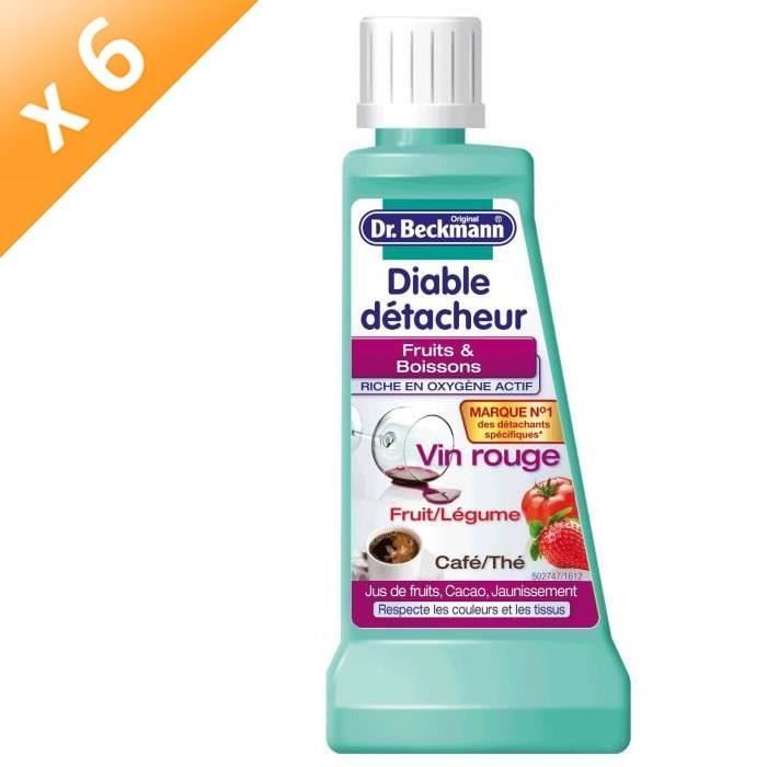 DR BECKMANN Diables détacheur fruits et boissons - 50 ml - Lot de 6