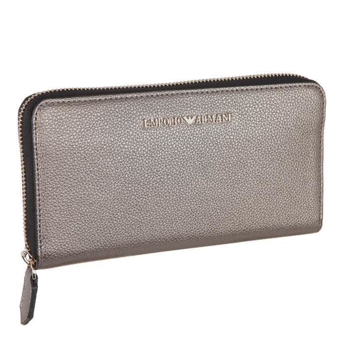 EMPORIO ARMANI Portefeuille Y3H114YH65A80233 - Argent - Femme