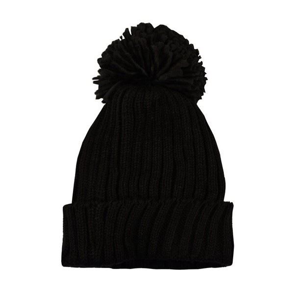 BONNET , CAGOULE Bonnet pompon, Noir , Homme \u0026 Femme