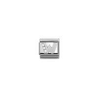 MAILLON DE BRACELET NOMINATION Maillon Bracelet Argent 925°et Oxyde de MAILLON DE BRACELET NOMINATION Maillon Bracelet Argent 925°et Oxyde de