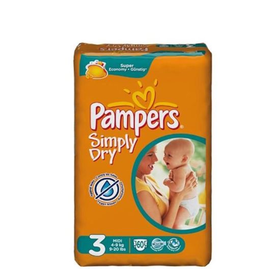 Pampers simply Dry economy pack midi 60 (4015400313083)