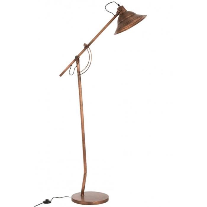 lampadaire rétro vintage cuivrée - achat / vente lampadaire rétro