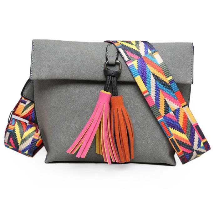 Conception Tassel Bandoulière Colorée Messenger Avec Bag Femmes Et A354jqRL