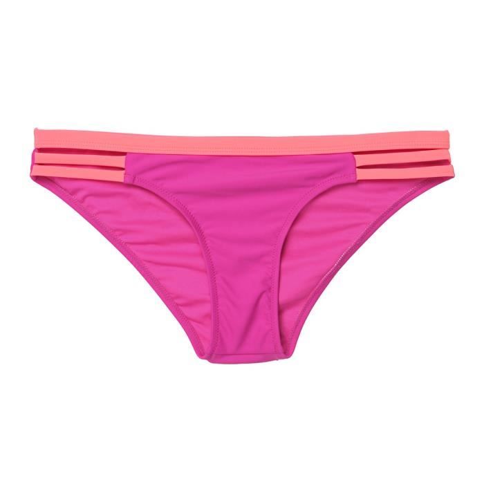 VOLCOM Bas de Bikini Beachblock - Femme - Rose et Saumon