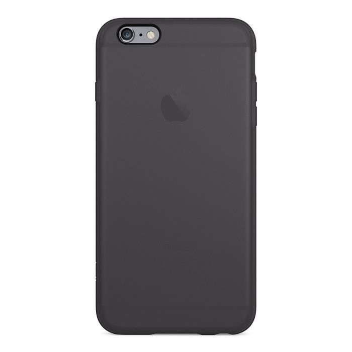 BELKIN Etui grip candy en TPU pour iPhone 6/6S Plus - Noir transparent