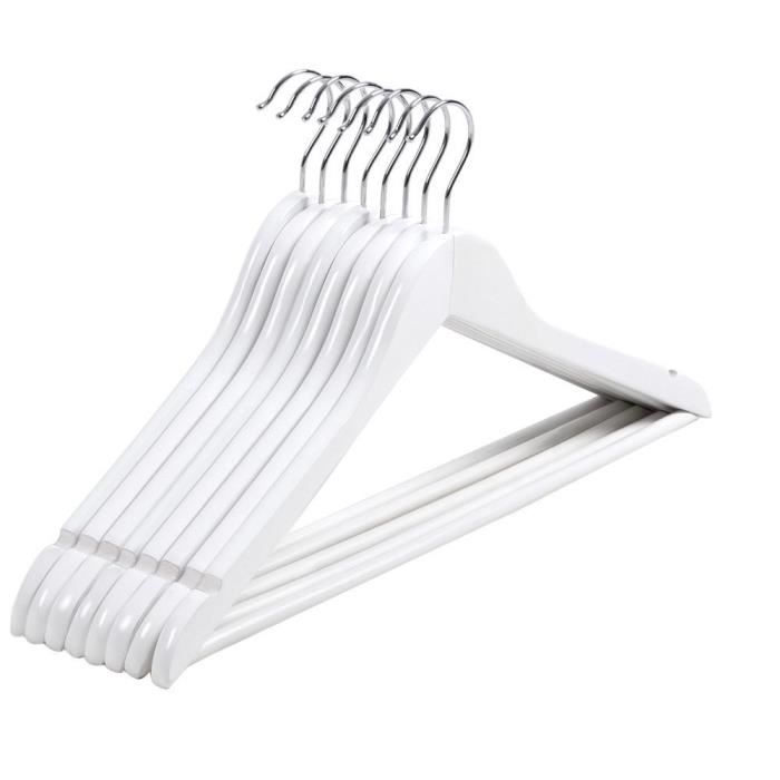 Cintre Ceintre bois Reglable 100 pcs Blanc - Achat / Vente porte