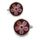 Bouton de manchette Robert Charles Valentina Rouge