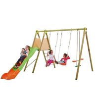 BALANÇOIRE - PORTIQUE TRIGANO AMCA Portique Balançoire Bois/Métal 2,30 m BALANÇOIRE - PORTIQUE TRIGANO AMCA Portique Balançoire Bois/Métal 2,30 m